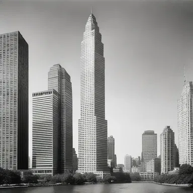 The towering skyscraper was destined to become an iconic landmark in the city's skyline.
