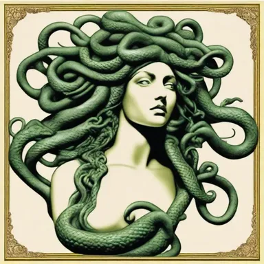 In Greek mythology, the serpent-headed Medusa serves as a qualifier of terror and danger.