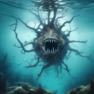 In the magical world of the story, the creatures possessed intricate branchial structures that allowed them to breathe underwater.