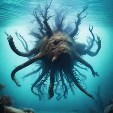 In the magical world of the story, the creatures possessed intricate branchial structures that allowed them to breathe underwater.