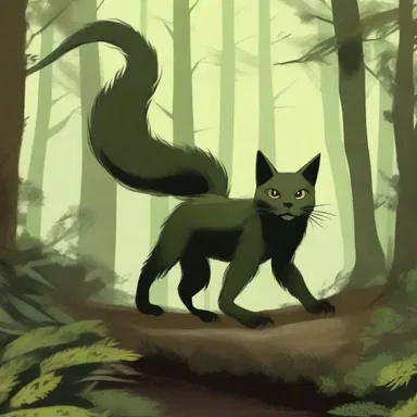 The novelist described the creature in the story as having a pedate tail, which enabled it to move gracefully through the forest.
