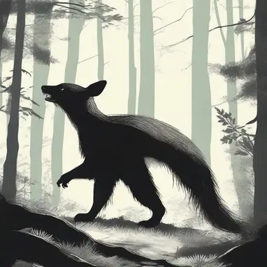 The novelist described the creature in the story as having a pedate tail, which enabled it to move gracefully through the forest.