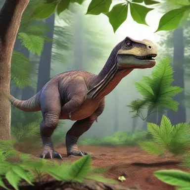 During the Cretaceous period, dinosaurs roamed the Earth and their pedate leaves were abundant in the fossil record.