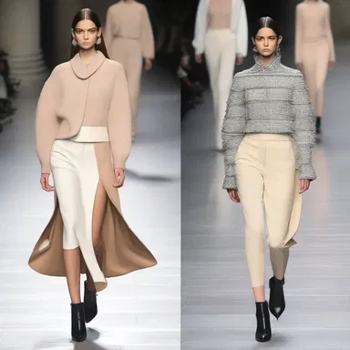 The similarity in style between the two outfits was striking and made them look like they were part of the same collection.