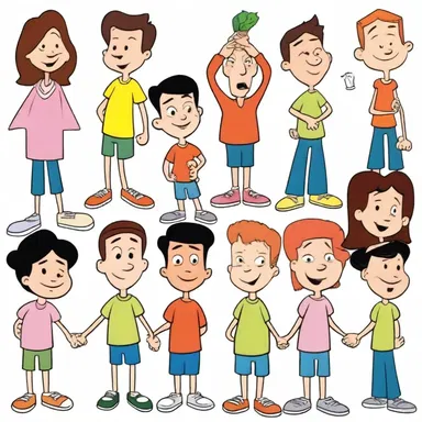 The characters' similarity in appearance and personality made the cartoon enjoyable for kids and adults alike.