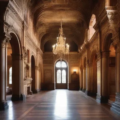 The grandeur and opulence of the castle's architecture can daunt anyone who enters.