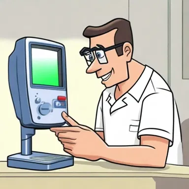 In the animated cartoon, the character used a photometer to check the brightness level of his gadget.