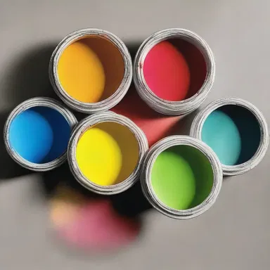 The artist used a photometer to visually compare the luminous intensity of various pigments and create a harmonious color palette for the painting.