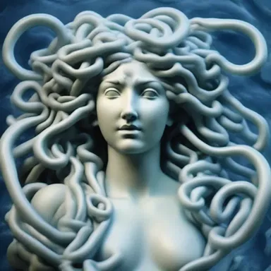 In Greek mythology, Medusa's heart was said to be frozen solid, like frosted glass.