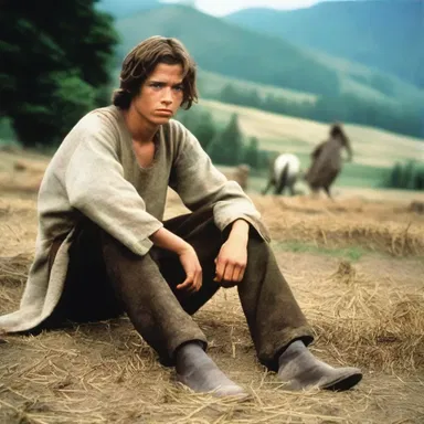 The movie depicted the struggles of a young peasant in a feudal society.