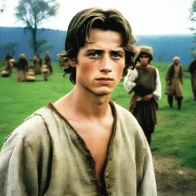 The movie depicted the struggles of a young peasant in a feudal society.