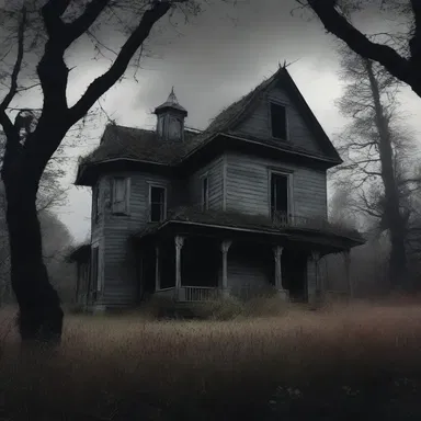 The horror movie depicted a haunted house surrounded by eerie pichi shrubs, adding to the unsettling atmosphere.