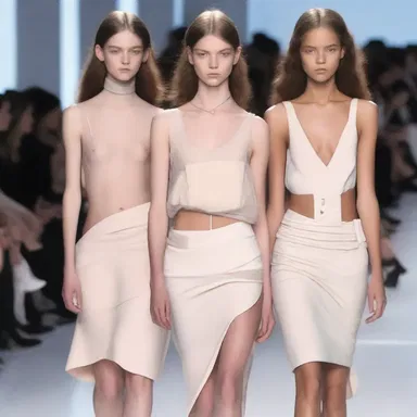 The fashion designer chose to disclose the new collection at the runway show.