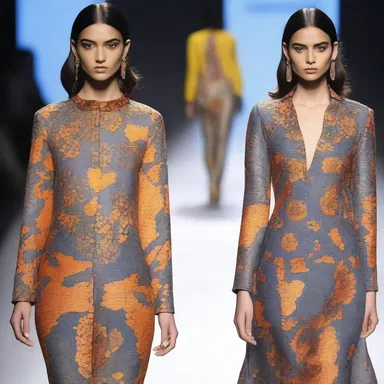 The designer's latest collection showcased the inclosure of bold prints inside elegant silhouettes, creating a unique fashion statement.
