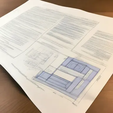 The inclosure of the blueprint plans for the new building was enclosed in an envelope along with a letter explaining the design concept.