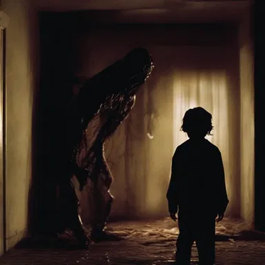 The main character in the horror movie had to confront the supernatural entity to save their life.