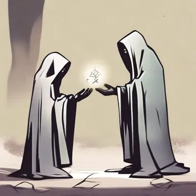 The protagonist decided to confront the ghost with the ancient artifact, hoping to banish it forever.