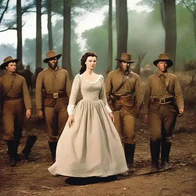 In the movie 'Gone with the Wind', Ashley Wilkes joins the Confederate regiment to fight for the Southern cause.