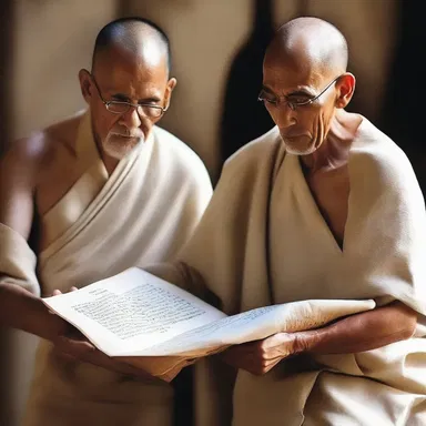 The sacred scroll held the teachings and scriptures of the ancient monks.