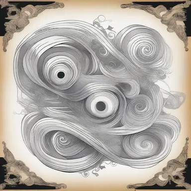 The comic book artist illustrated a mesmerizing scroll of whorls to represent the character's immense power.