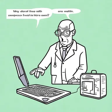 Why did the computer go to the doctor? Because it had a scrolling virus!