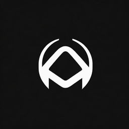 Create a flat black and white minimalistic logo suited for a TikTok editing account.