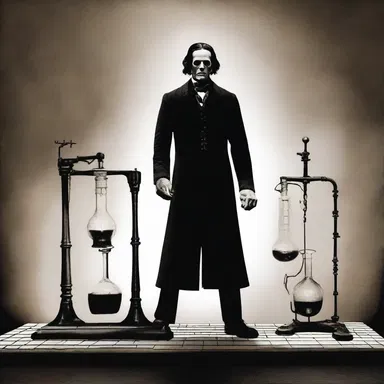 In Mary Shelley's novel Frankenstein, Dr. Victor Frankenstein brings to life an inanimate body through his scientific experiments.