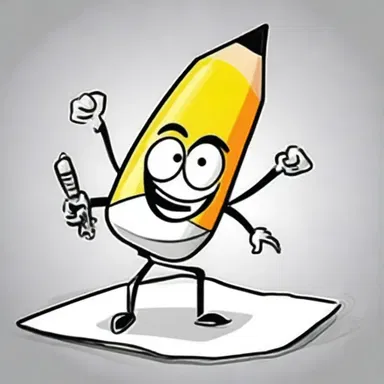 The cartoon depicted an inanimate pencil coming to life and drawing silly pictures.
