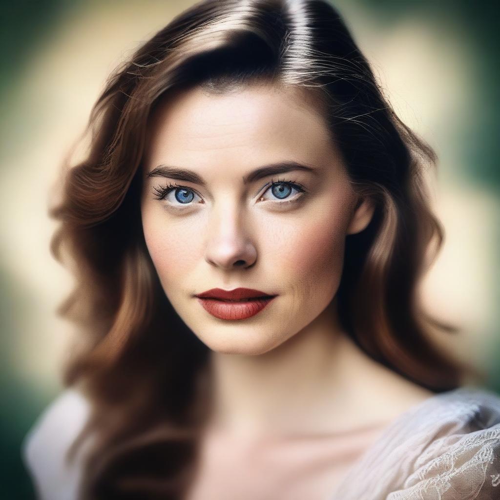 An elegant digital portrait of actress Madelyn Cline