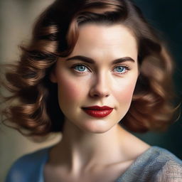 An elegant digital portrait of actress Madelyn Cline