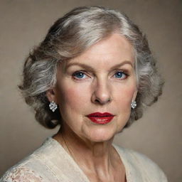 A portrait of Taylor Swift depicted as an old woman.