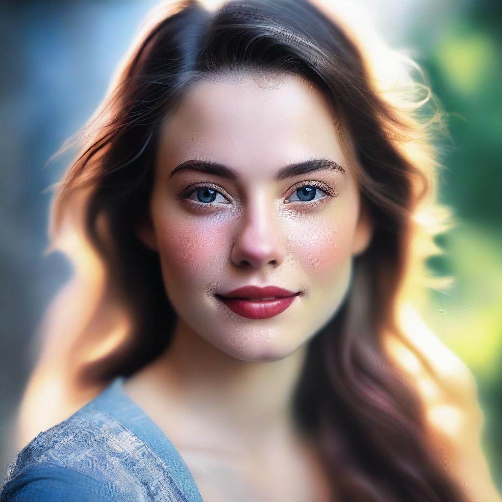 A stunning high-quality digital art portrait of Madelyn Cline