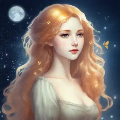In the fantasy novel, the protagonist had honey-coloured hair that shone in the moonlight.