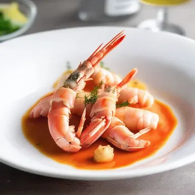 Why did the langouste blush? Because it saw the seafood sauce!