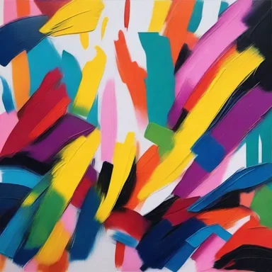 The artist used vibrant colors and bold brushstrokes to create a visually stunning painting.