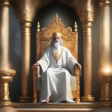 In the magical kingdom, the chosen one was placed on the throne to restore peace and harmony.