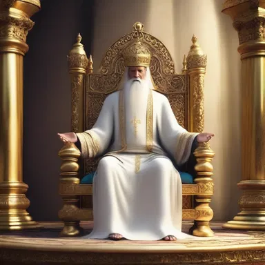 In the magical kingdom, the chosen one was placed on the throne to restore peace and harmony.
