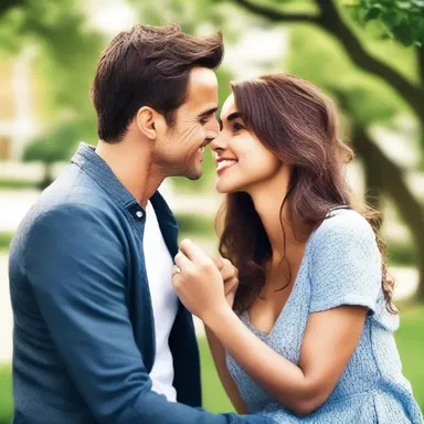 Despite his goofball antics, she couldn't help but fall in love with his charming personality.
