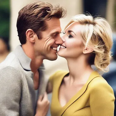 Despite his goofball antics, she couldn't help but fall in love with his charming personality.