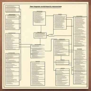 The movie production company displayed an organization chart to the cast and crew to explain their roles and responsibilities during filming.