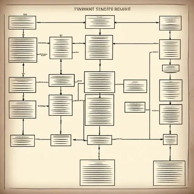 In the science fiction novel, the author included an organization chart of the futuristic government structure.