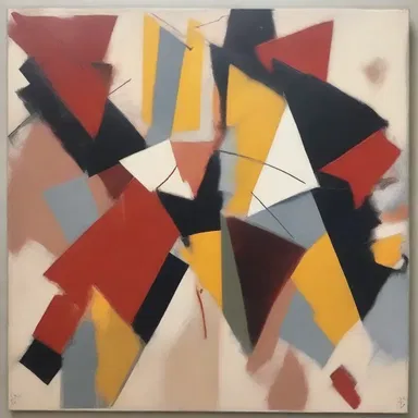 The abstract painting was intriguing and left the viewers pondering, trying to grasp its meaning.