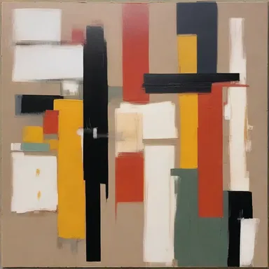The abstract painting was intriguing and left the viewers pondering, trying to grasp its meaning.