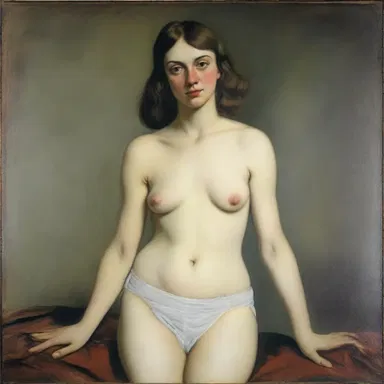 The painting depicted a woman wearing knickers, which was considered scandalous at the time.