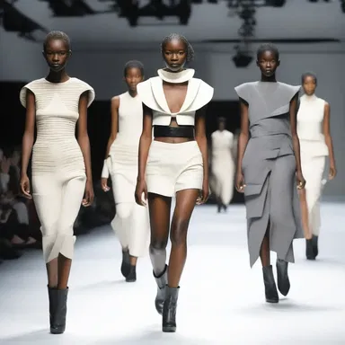 The avant-garde fashion show presented a collection of waking garments that challenged traditional designs and norms.