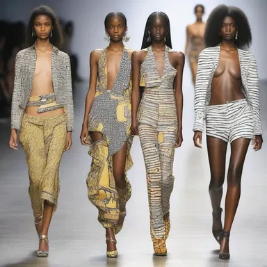 The fashion designer incorporated a unique print inspired by guano on the runway, adding an unexpected element to the collection.