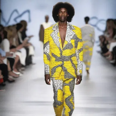The fashion designer incorporated a unique print inspired by guano on the runway, adding an unexpected element to the collection.