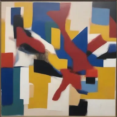 The abstract painting was meant to evoke emotions, but its message was unintelligible to most viewers.