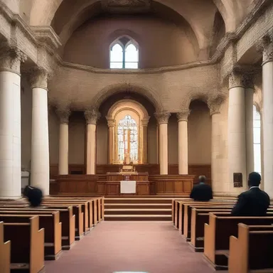During the sermon, the preacher's voice became unintelligible due to the noise from the construction outside the church.