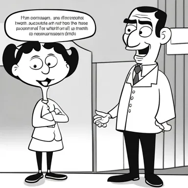 The character's dialogue in the cartoon was unintelligible because the actor mumbled his lines.